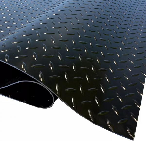 PVC Coin Grip Workshop Floor Mat Non Slip Commercial PVC Flooring Roll