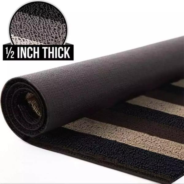 Captures Dirt Waterproof Non Slip PVC Loop Coil Indoor Mat Rubber Door Mat Anti Slip