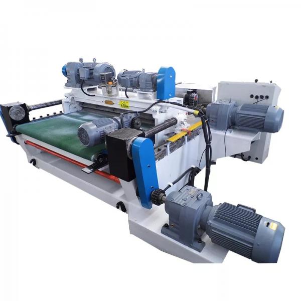 Wood log veneer spindless peeling machine