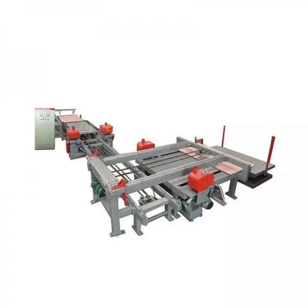 Automatic panel edge trimming saw
