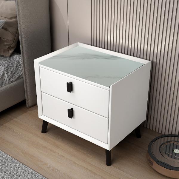 Sumptuous bedside table made of solid wood