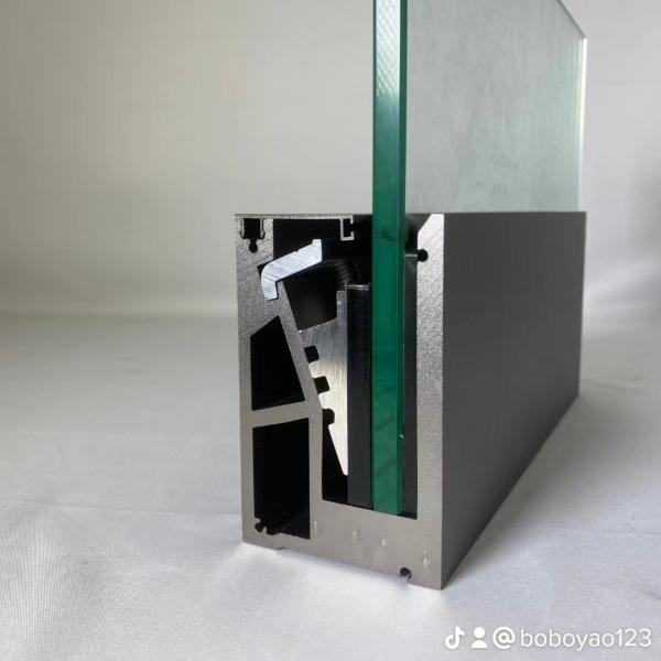 Aluminium tunnel for glass