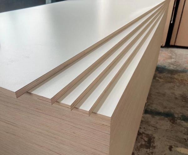 warm white melamine plywood
