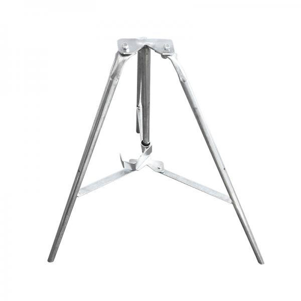 Steel tripod for building support