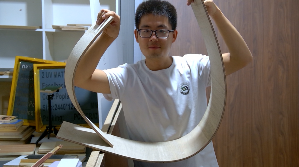 Bendable plywood